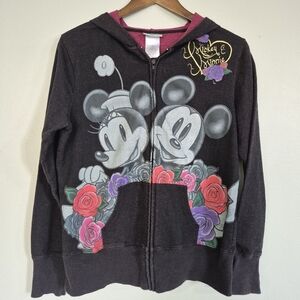 Walt Disney World Disneyland Resorts Love Mickey Minnie Hoodie Sweater Large